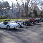 5 MG T s and one Triumph