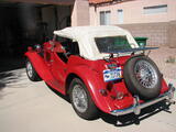 1953 MG TD Red Len Knight